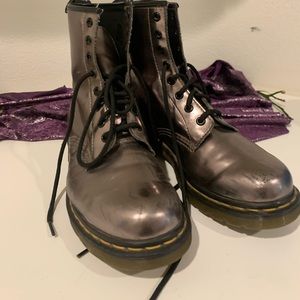Iridescent/purple doc martens size 8
